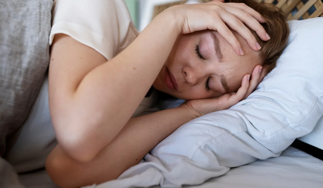 Imagem ilustrativa de uma mulher deitada.