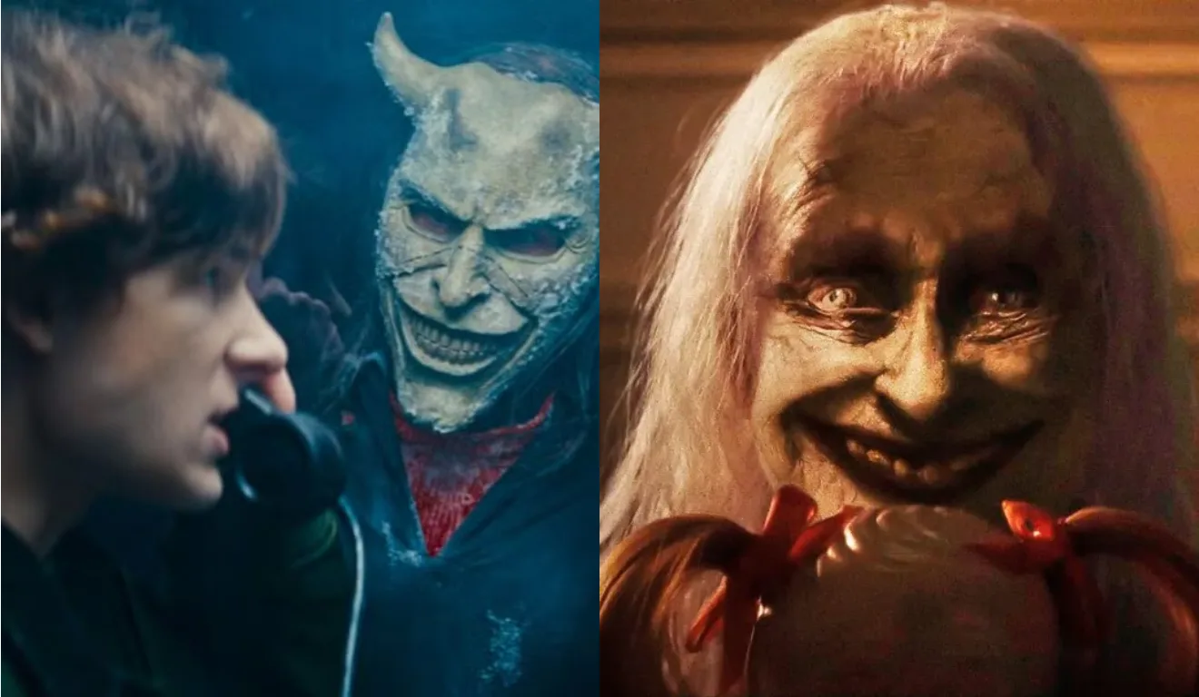 Imagem de uma das cenas dos filmes 'Telefone Preto 2' e 'Invocação do Mal 4'.