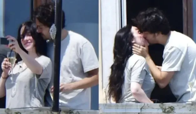 Nat Wollf e Billie Eilish se beijando