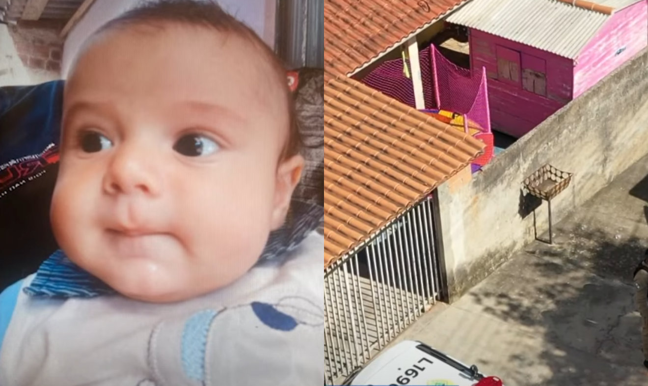 bebê de um lado e creche clandestina de outro