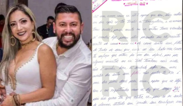Edison Brittes e Cristiana trocaram cartas de amor durante o processo do caso do jogador Daniel
