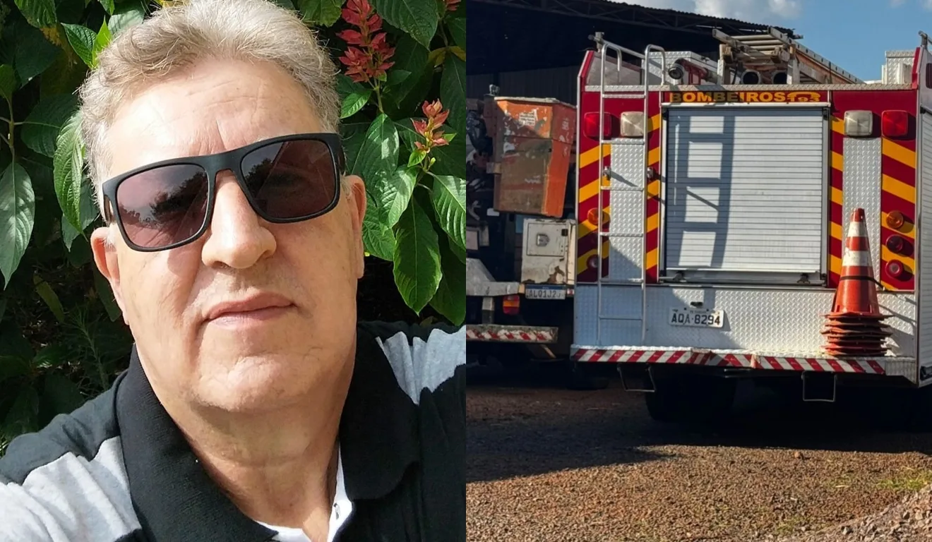 Jacir Garcia, de 62 anos, morreu durante manutenção de um caminhão dos bombeiros em Cascavel. Ele deixa esposa e três filhos.