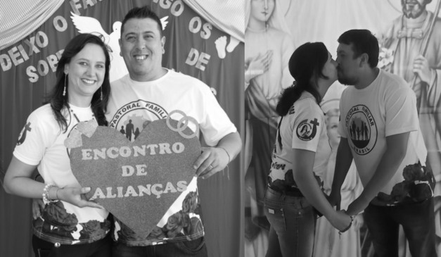 Joice Borodiak Michalouski, 33 anos, e José Leandro de Lima, de 38 anos, casal assassinado a tiros por um jovem de 24 anos após uma discussão em loja de conveniências em Guarapuava