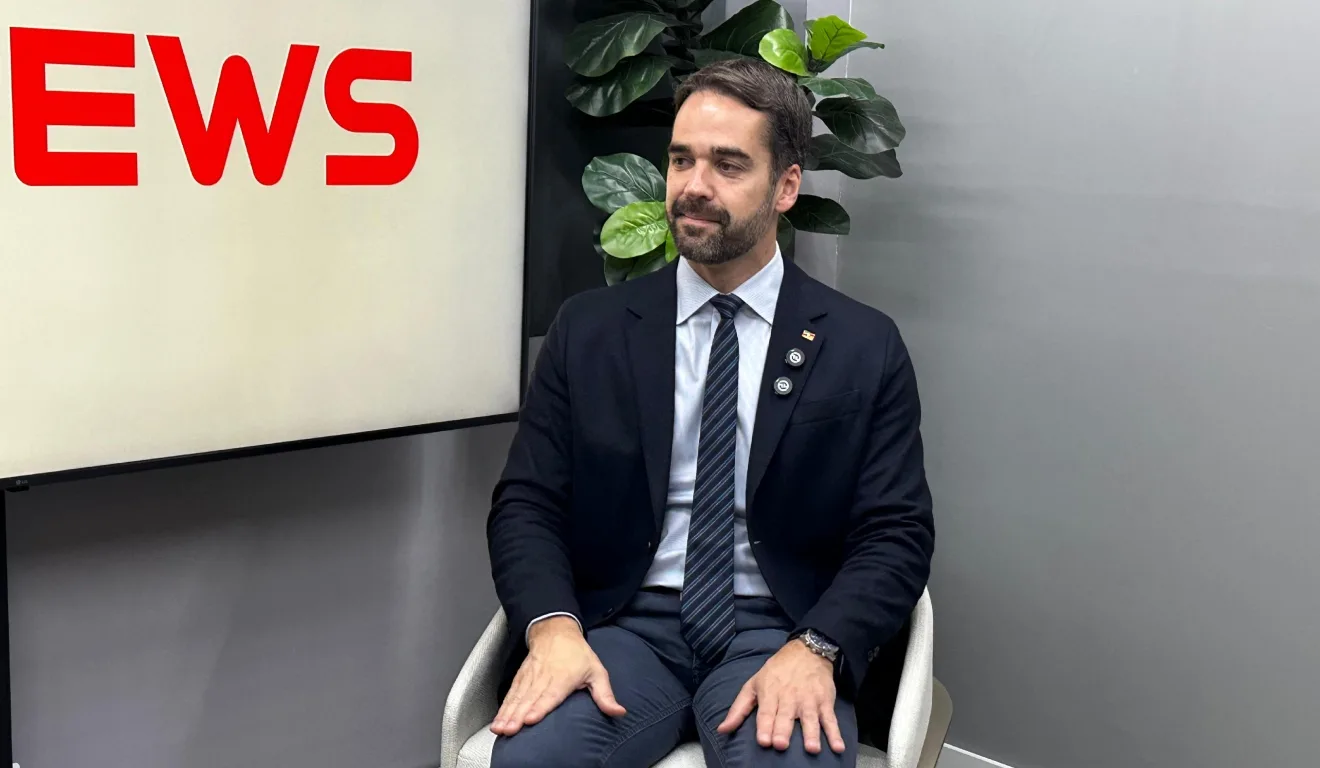 Eduardo Leite esteve em Curitiba nesta quinta-feira (12) 