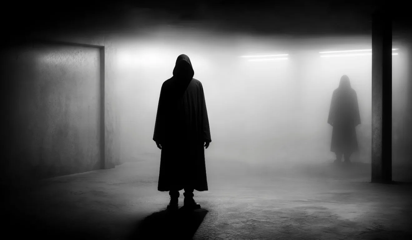 Imagem ilustrativa de uma pessoa no escuro.