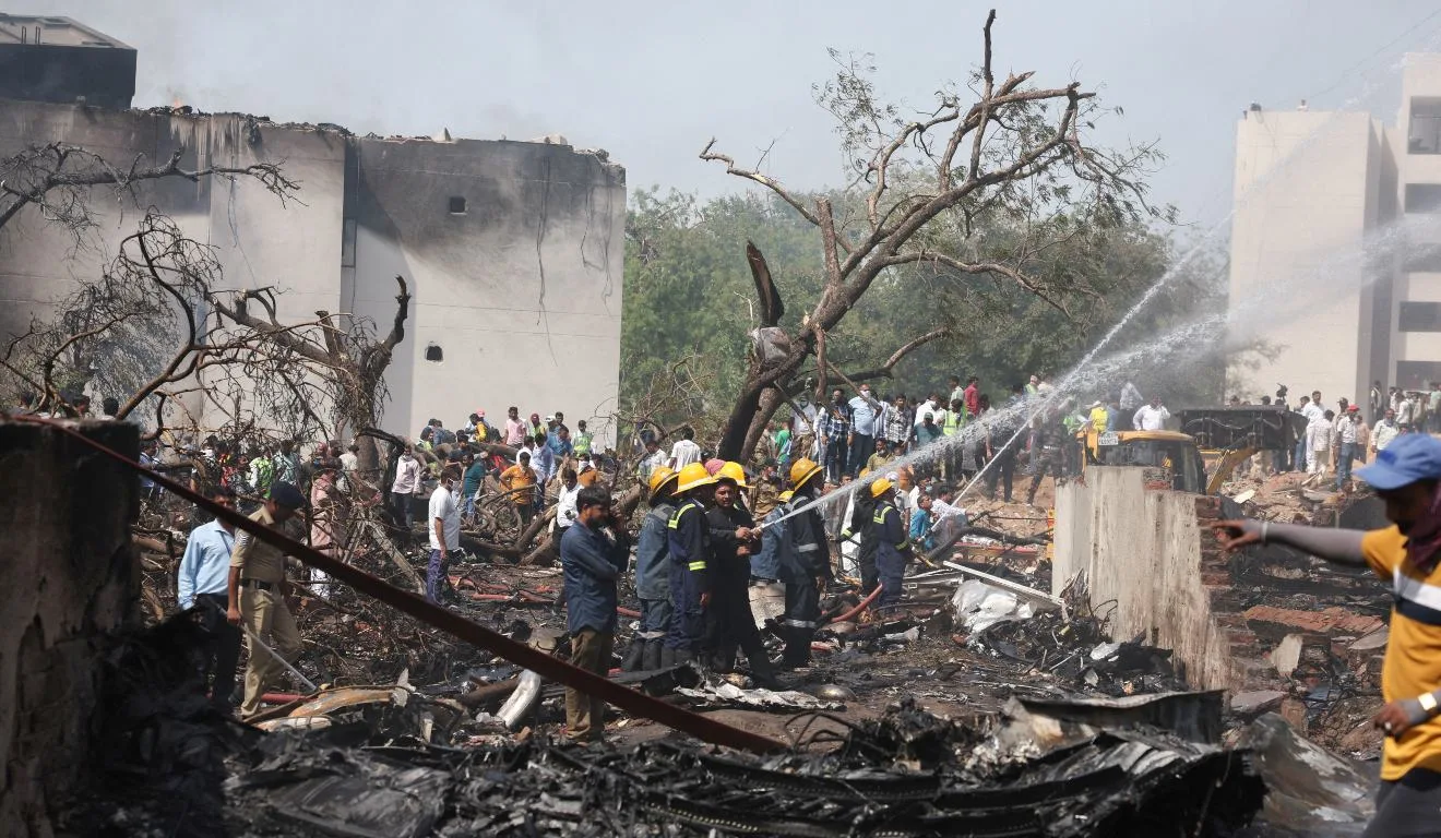 Avião que caiu na Índia