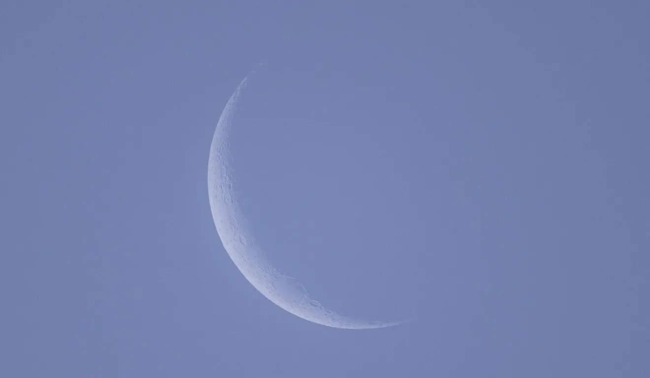 Imagem ilustrativa da lua minguante.