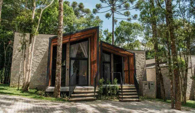 Quarto em vinícola.