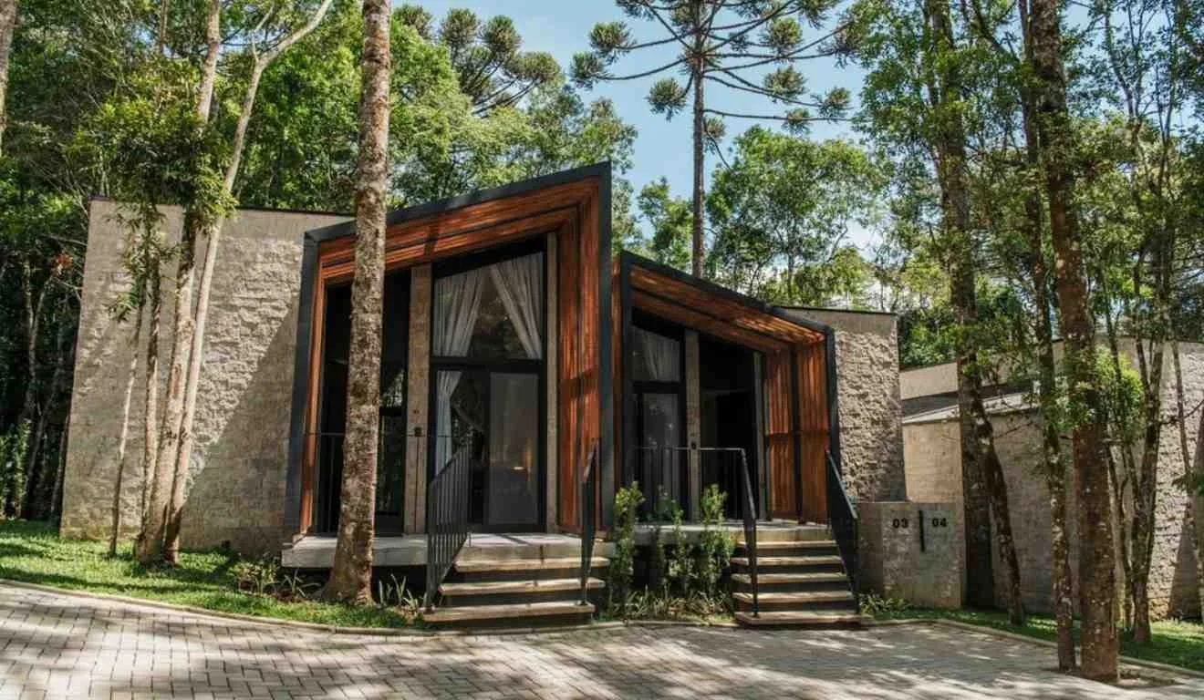 Quarto em vinícola.