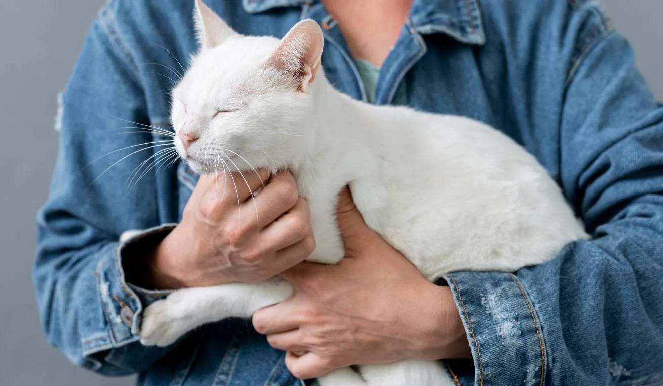 gato dormindo no colo