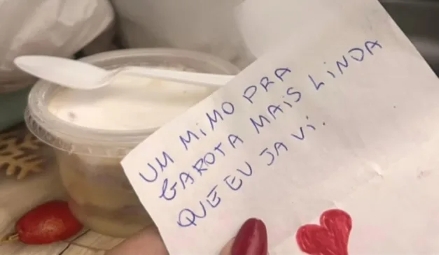 Bilhete da tentativa de envenenamento.