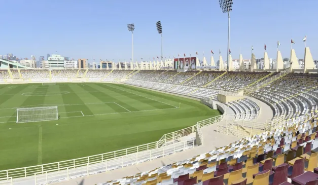 Estádio Al Nahyan, local da partida entre Emirados Árabes x Uzbequistão (Foto: Divulgação/ Site oficial estádio)