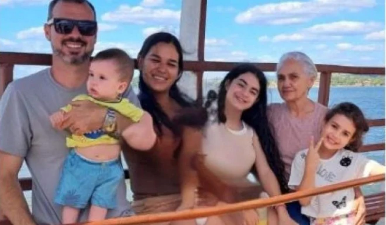 Família em viagem.