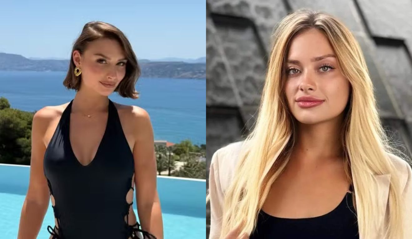 Colagem das duas modelos. 