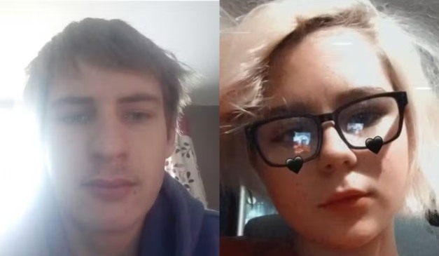 Colagem do casal acusado de matar filho.