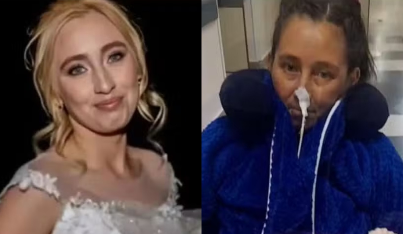 Colagem com a argentina internada.