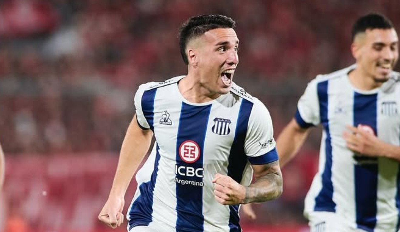 Benavídez, novo reforço do Athletico, em ação pelo Talleres