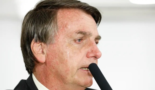 Jair Bolsonaro em coletiva