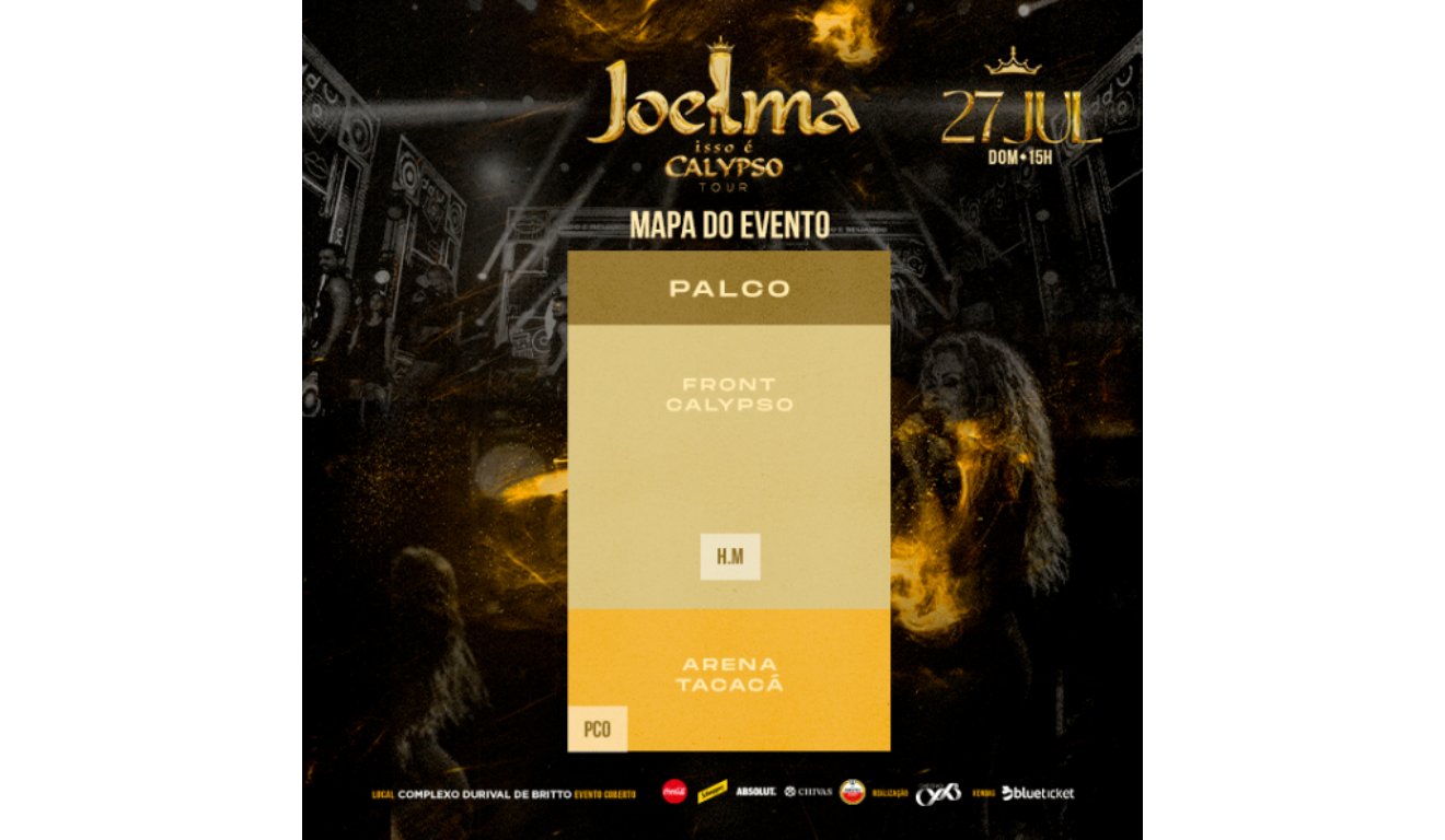 Mapa dos setores da Joelma em Curitiba.