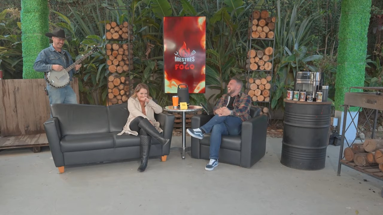 Michelle Villas Boas no programa mestres do fogo