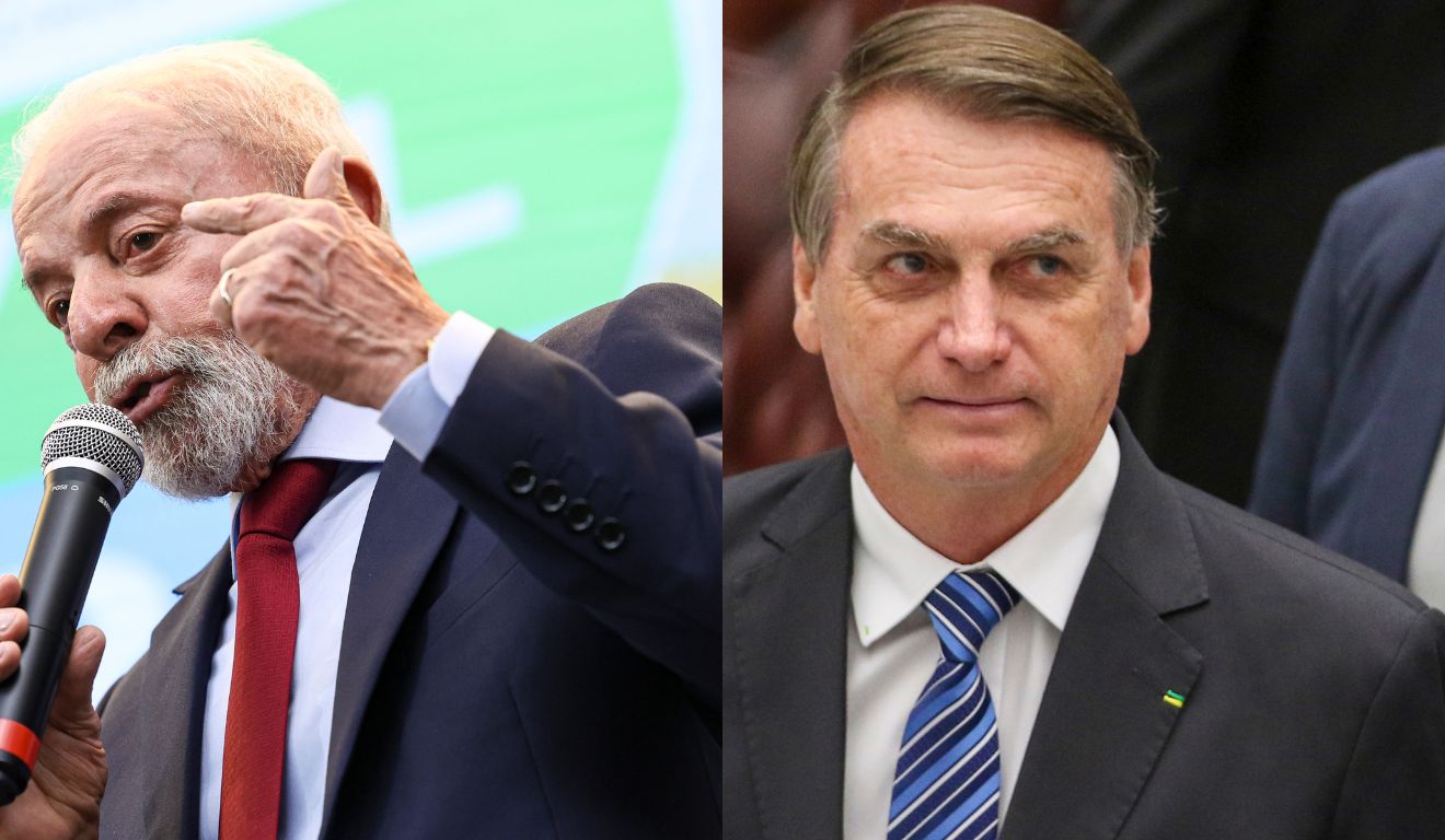 Lula e Jair Bolsonaro