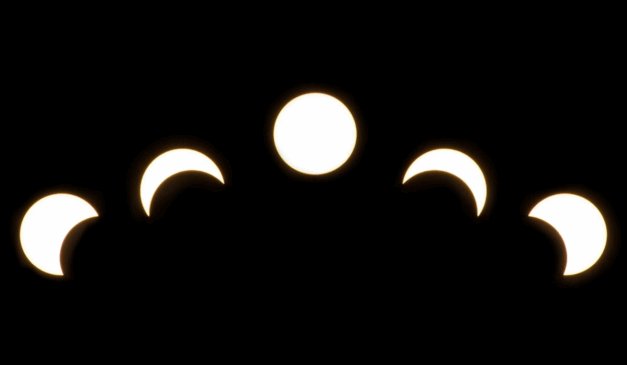 Imagem ilustrativa das quatro fases da lua.