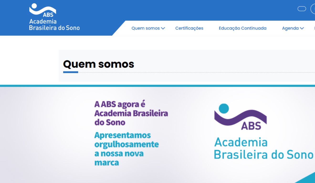 print do site da academia do sono