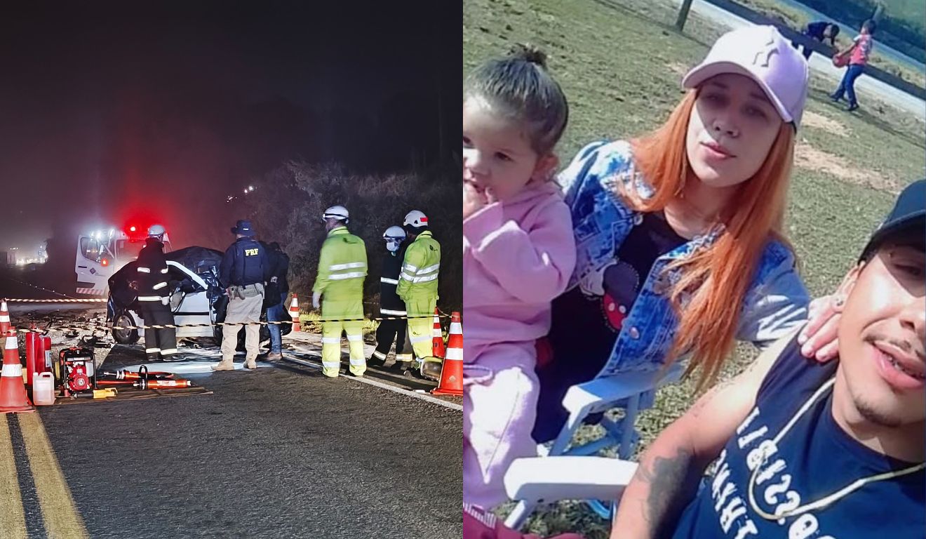família morta em acidente da BR-476 em Contenda