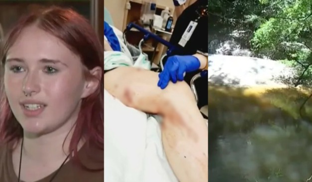 Adolescente foi arrastada por jacaré