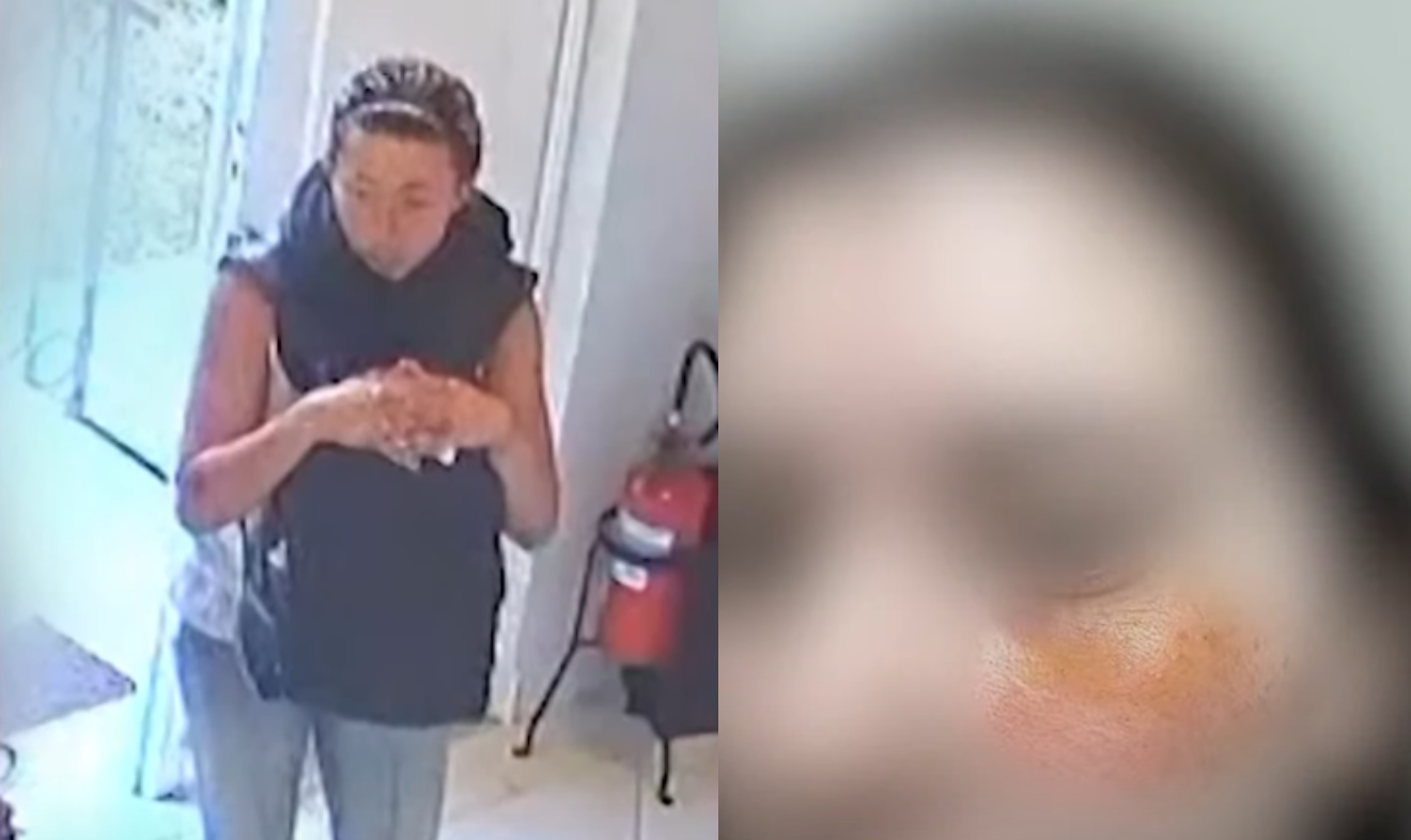 Mulher agressora de um lado e vítima de outro