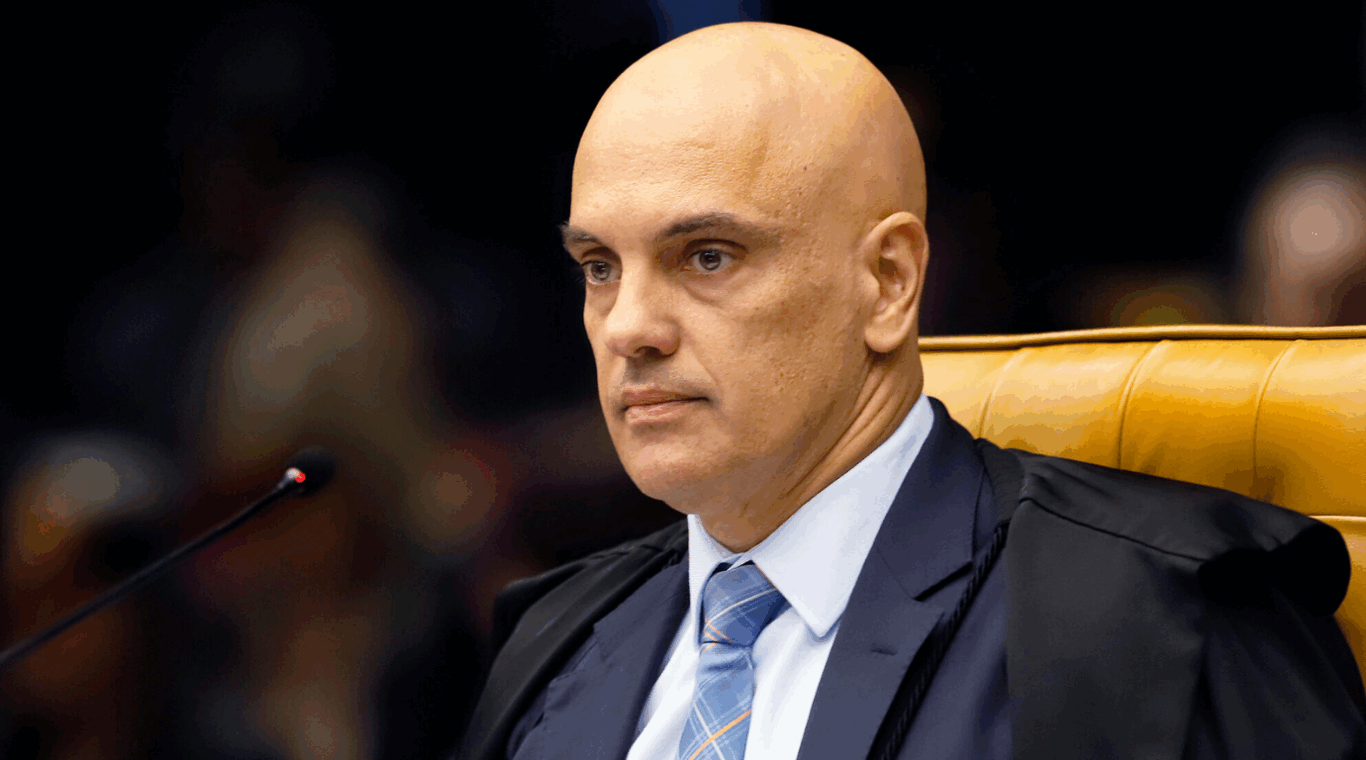Ministro Alexandre de Moraes durante julgamento no STF