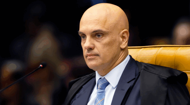 Ministro Alexandre de Moraes durante julgamento no STF