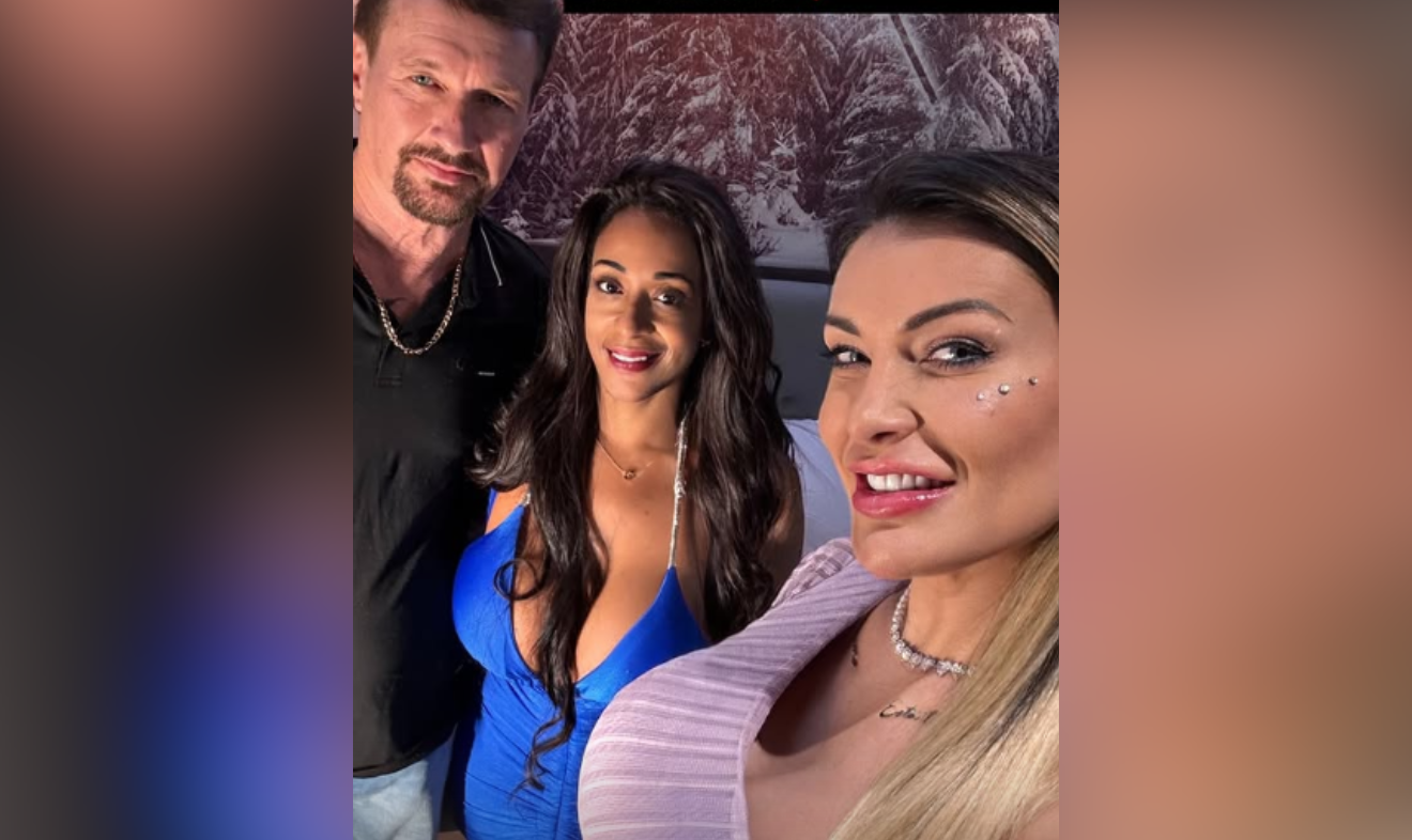 andressa, pai e ex-sogra