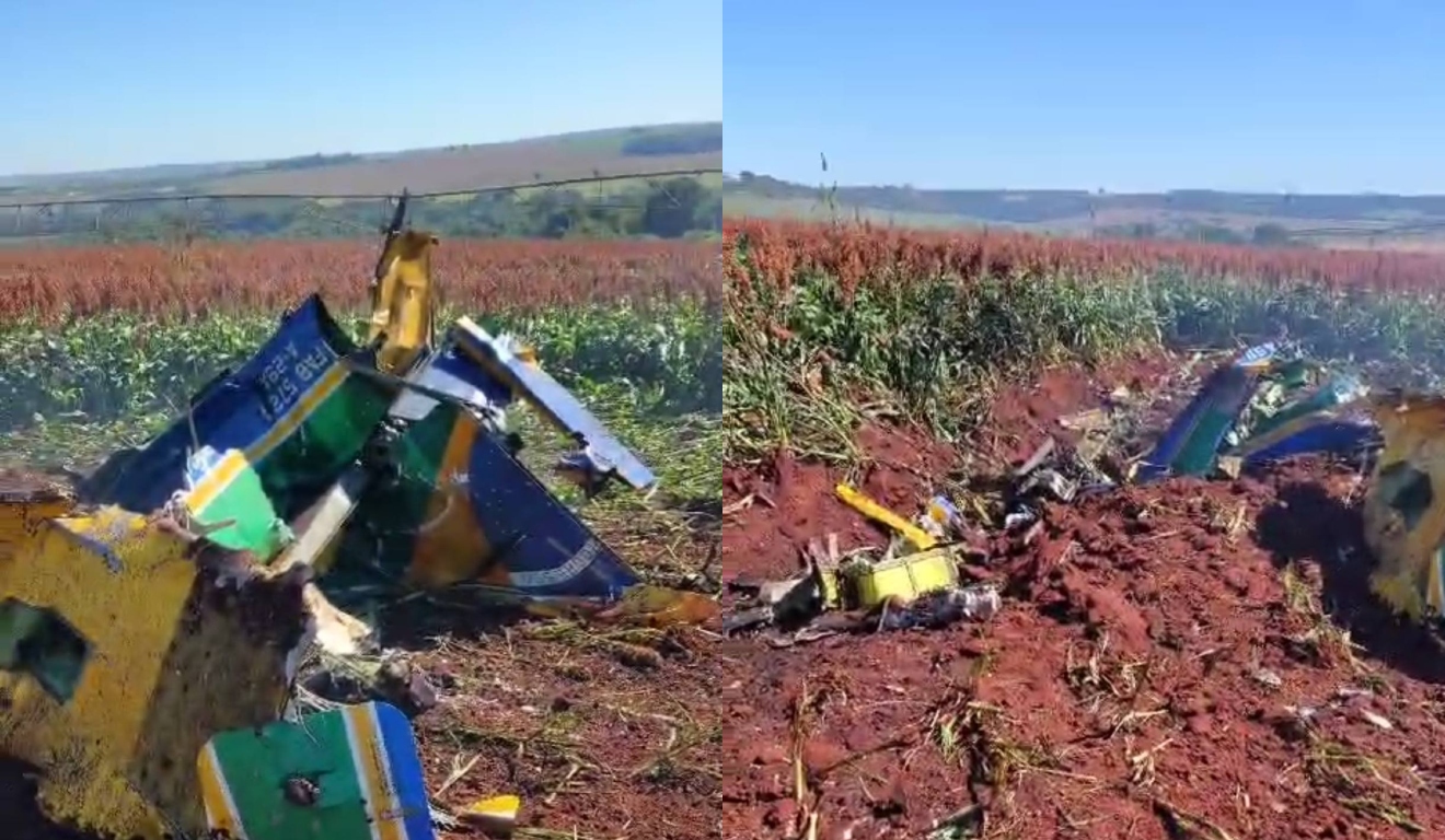 Avião da FAB que caiu no interior de SP 