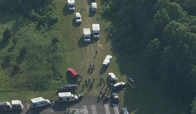 local onde o avião de paraquedismo caiu