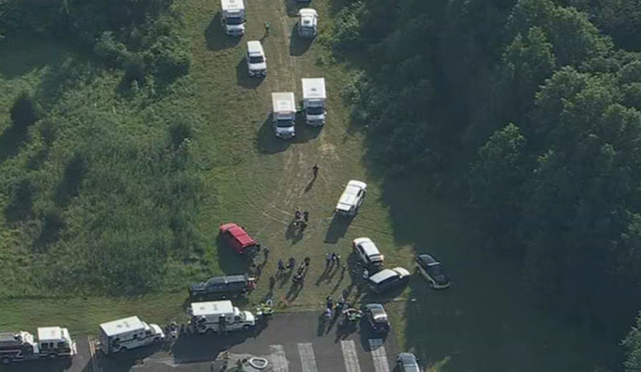 local onde o avião de paraquedismo caiu