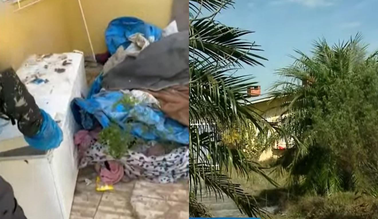 geladeira onde a mulher foi encontrada morta em Colombo