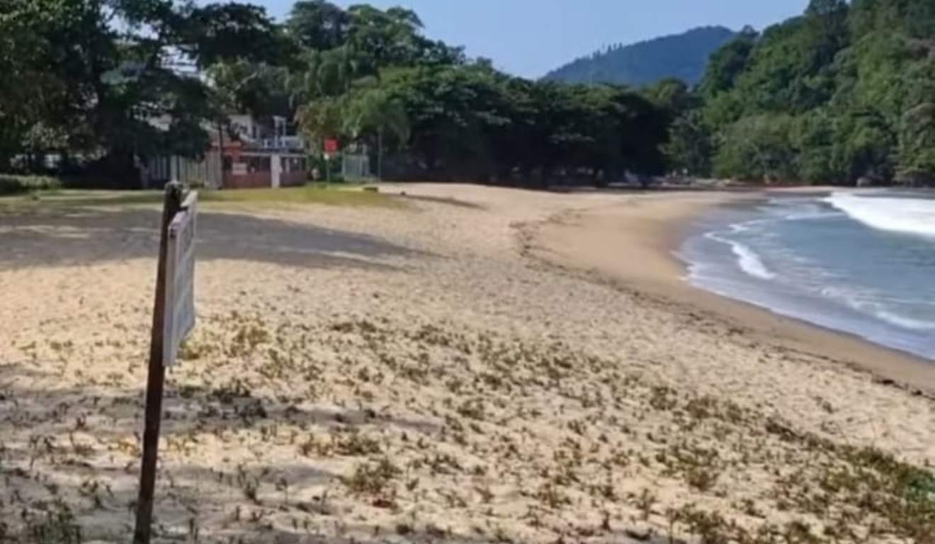 praia que teria bactéria comedora de carne
