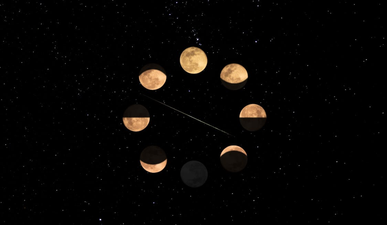 Imagem ilustrativa das fases da lua.