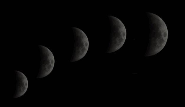 Imagem ilustrativa das fases da lua.