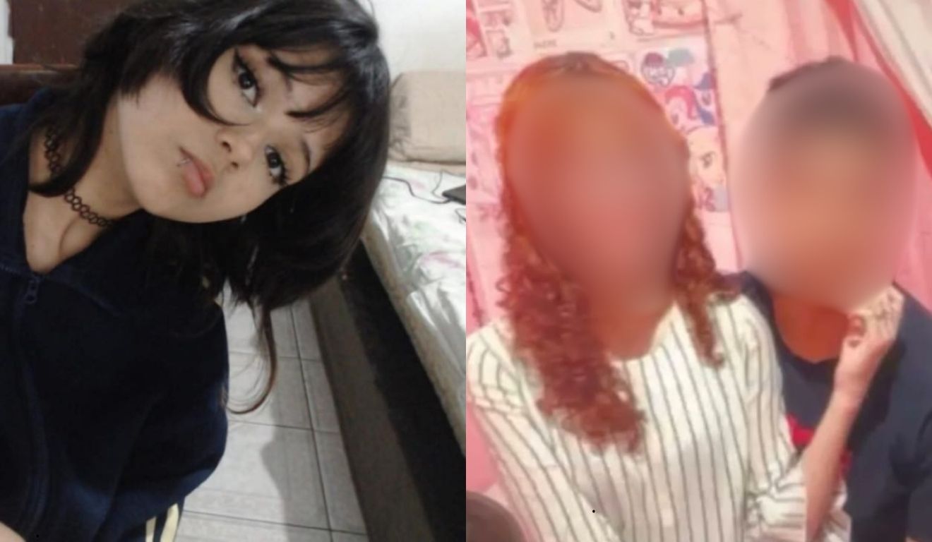 casal de adolescentes e Nicolly Pógere