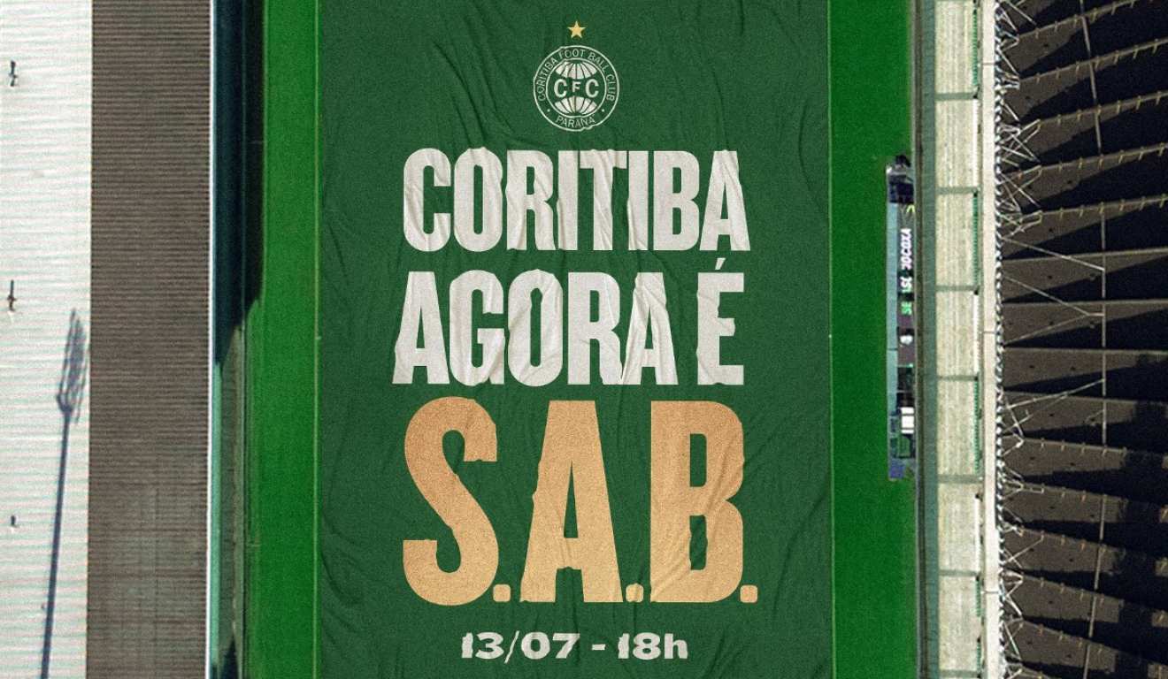 Imagem divulgada pelo Coritiba neste domingo (13).