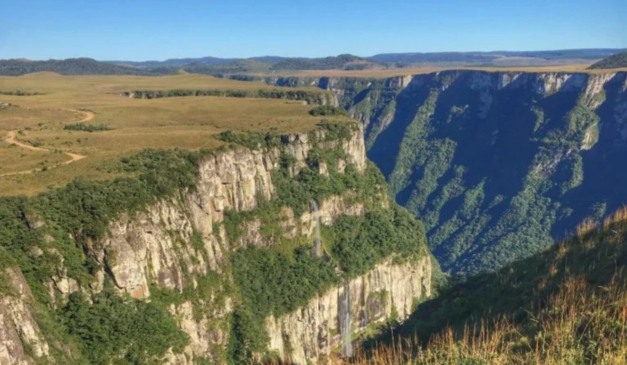 Cânion Fortaleza onde a criança caiu e morreu