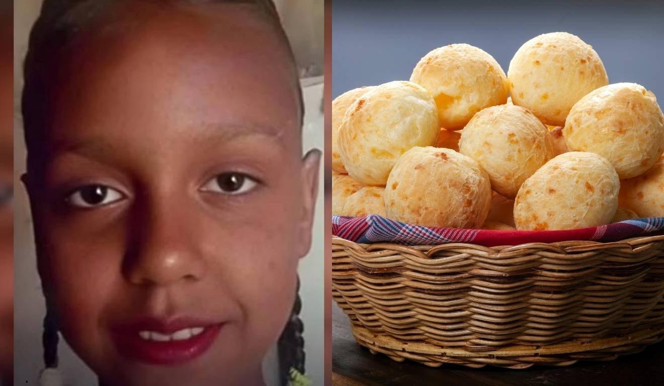 criança que morreu após comer pão de queijo