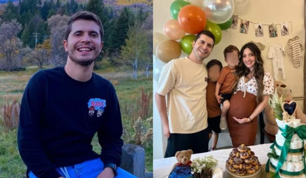 Brasileiro Daniel Figueiredo ao lado da família