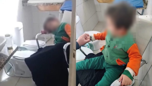 Criança amarrada em escola em Araucária