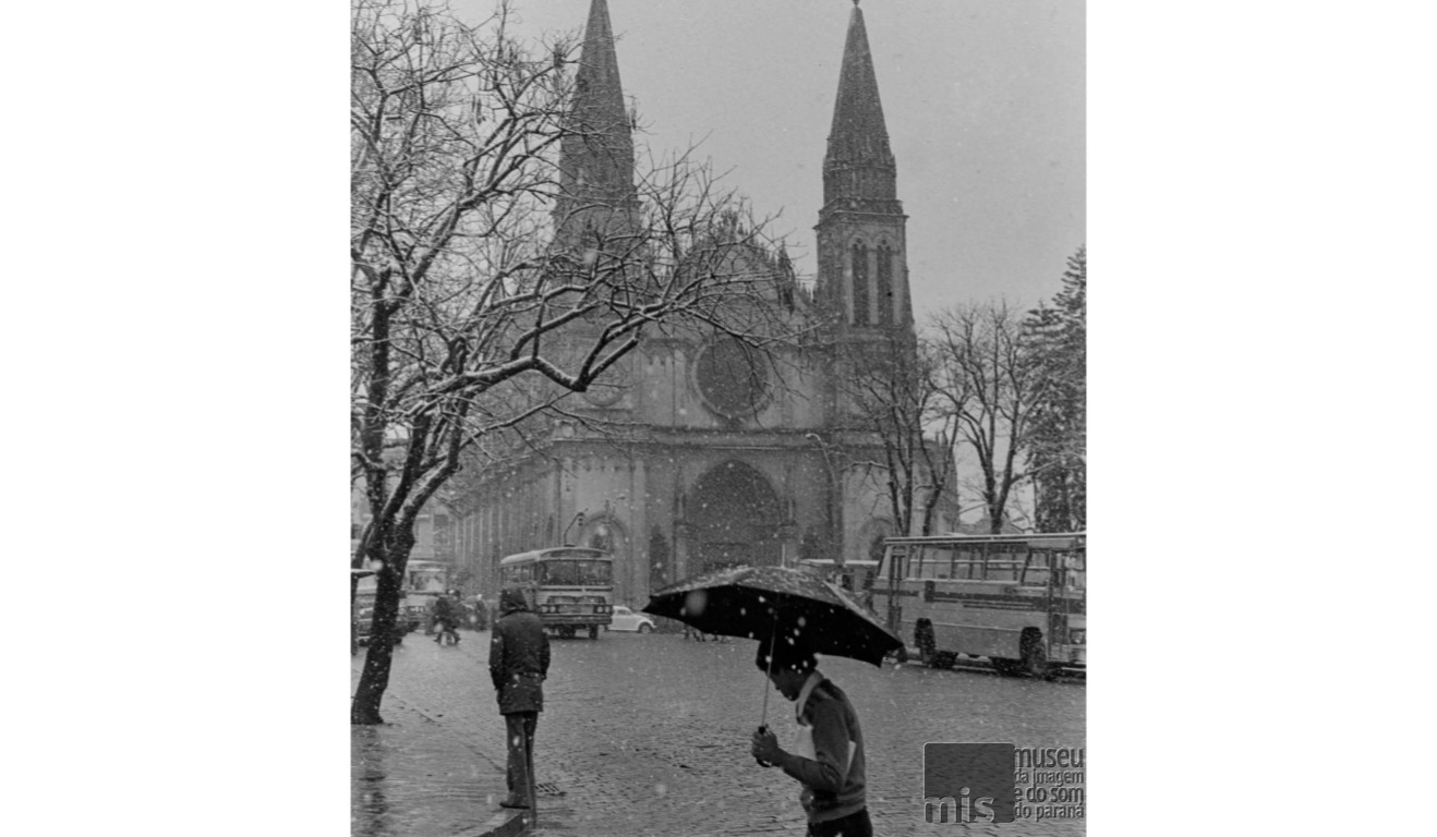Foto da neve em Curitiba