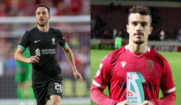 Foto do jogador Diogo Jota e André Silva