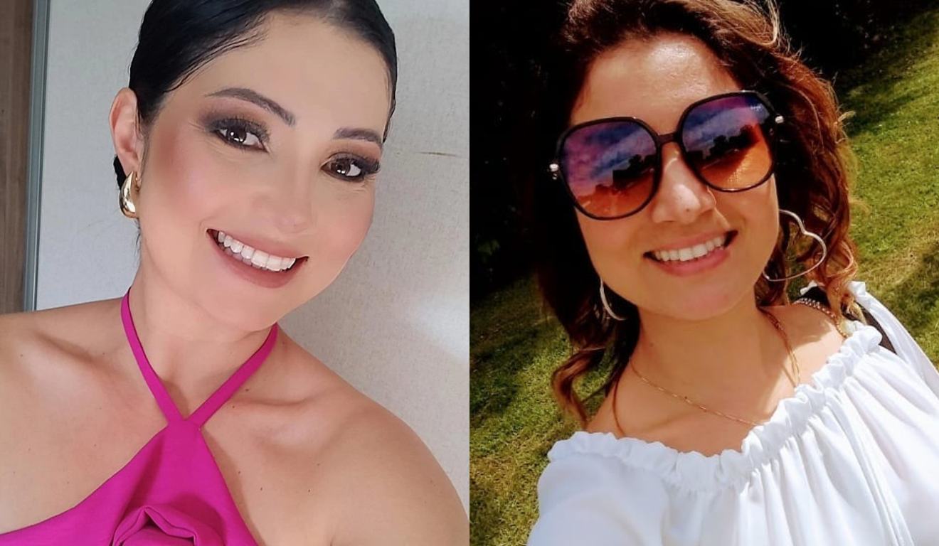 Empresária Suelem Sozim em uma montagem com duas fotos