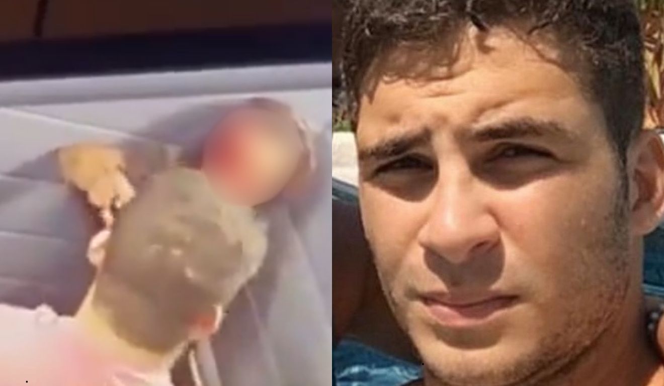 homem que espancou namorada no elevador